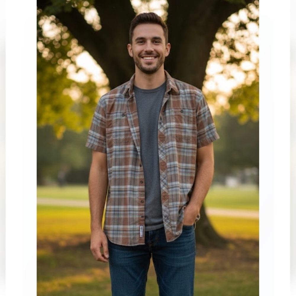 Eddie Bauer Man's Plaid Shirt
